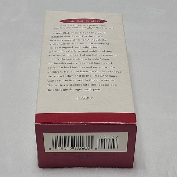 Hallmark Keepsake Ornament St Nicholas Christmas Visitors 1995 Collectors Series - Picture 2 of 15